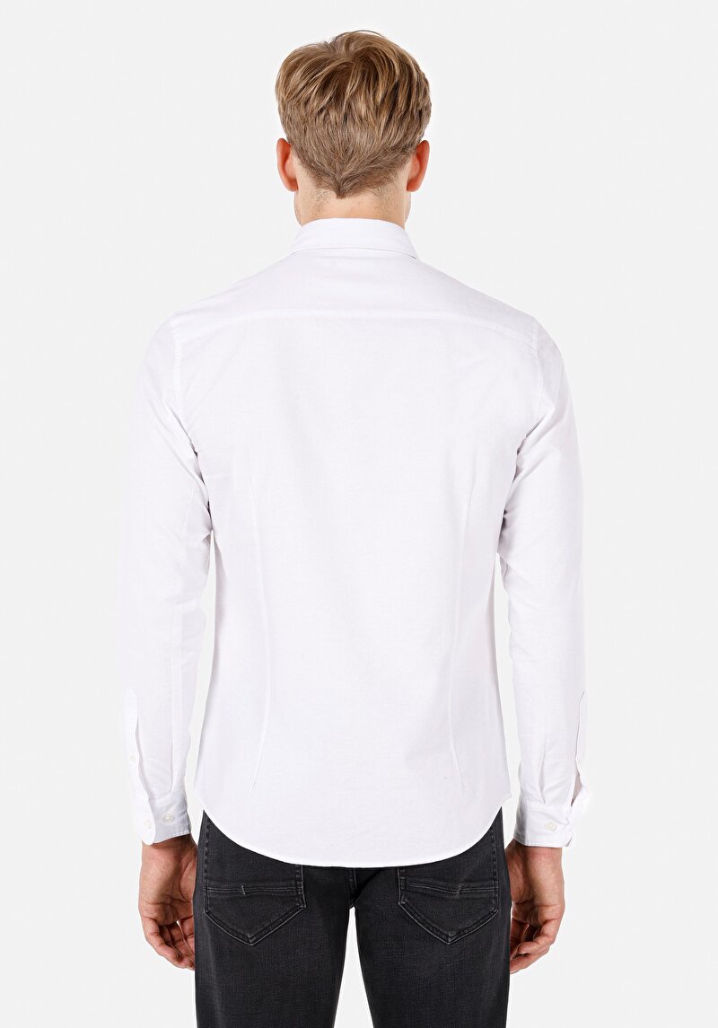 Показати інформацію про Сорочка З Довгим Рукавом Чоловіча Біла  Cl1071394