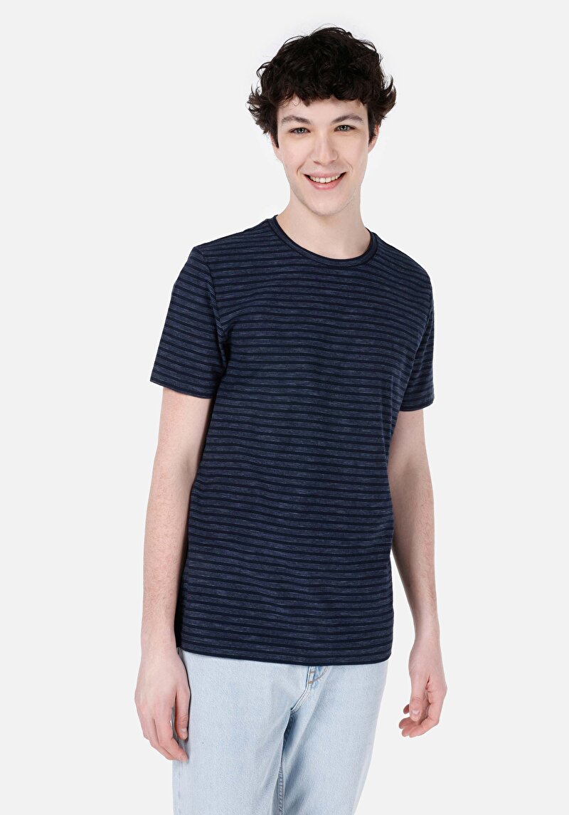 Зображення Футболка З Коротким Рукавом Чоловіча Синя  Cl1067706