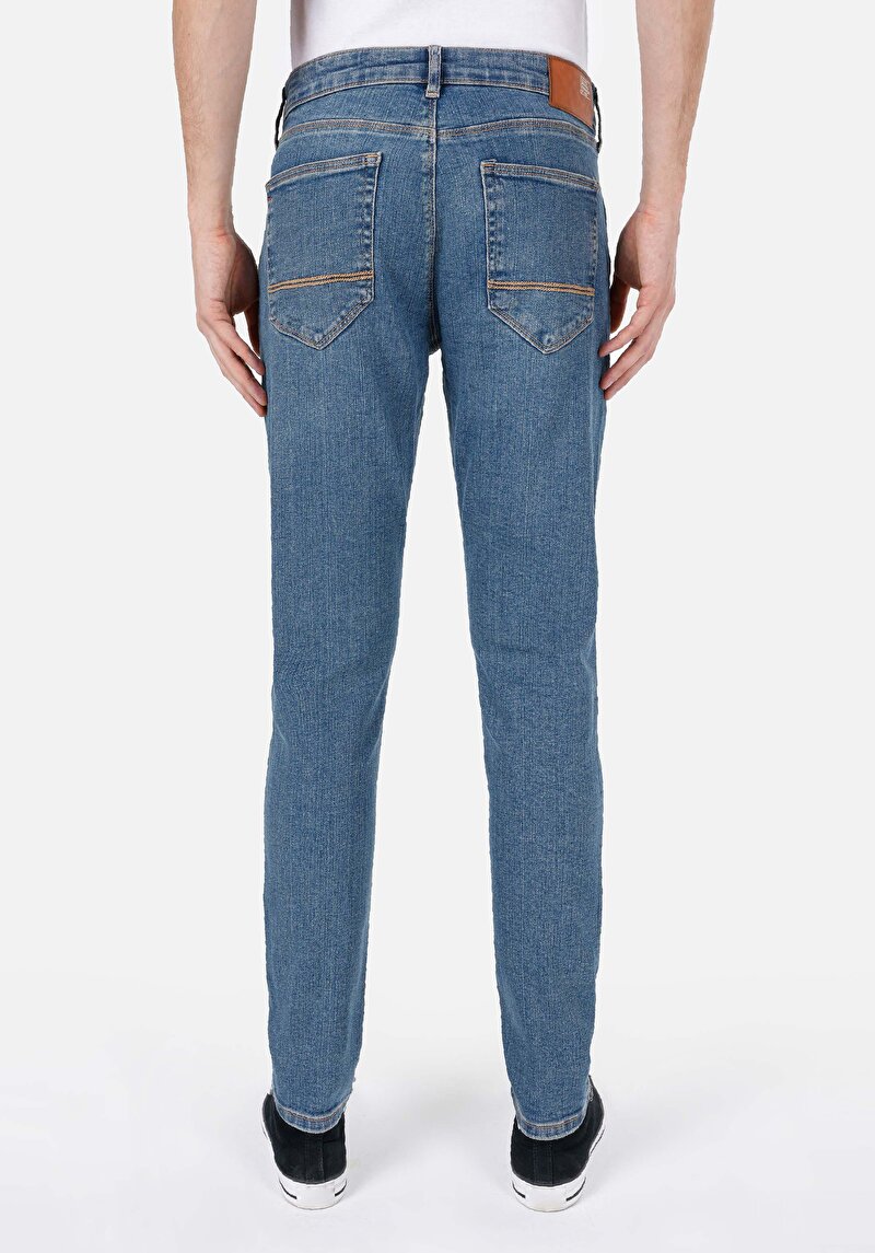 Зображення 041 Danny Джинси Чоловічі Блакитні Вузького Крою Cl1068658