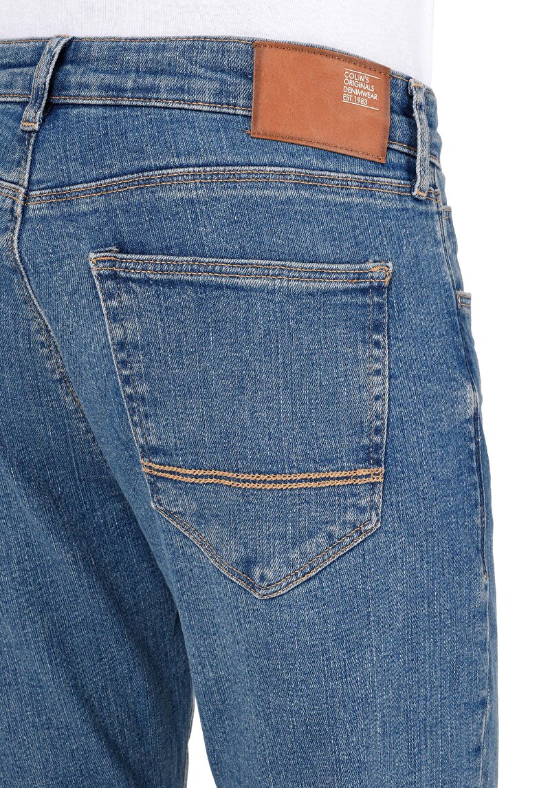 Показати інформацію про 041 Danny Джинси Чоловічі Блакитні Вузького Крою Cl1068658