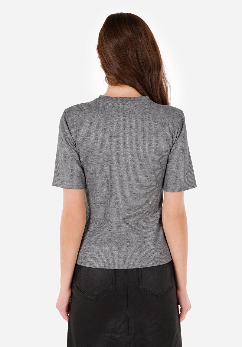 Показати інформацію про Футболка З Коротким Рукавом Жіноча Сіра  Cl1070449