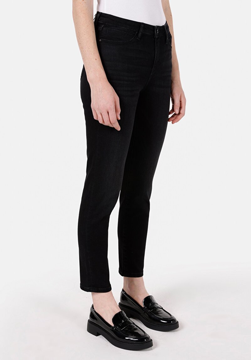 Зображення 703 Carla Джинси Жіночі Чорні Вузького Крою Cl1071414