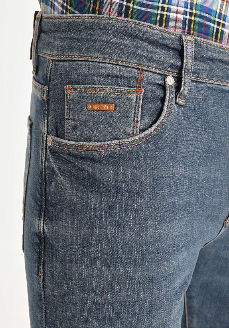 Показати інформацію про 041 Danny Джинси Чоловічі Блакитні Вузького Крою Cl1065233