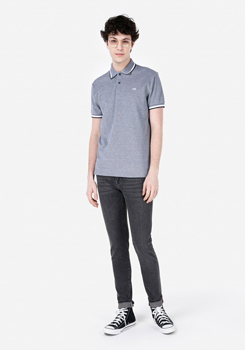 Показати інформацію про Поло З Коротким Рукавом Чоловіче Синє  Cl1067727