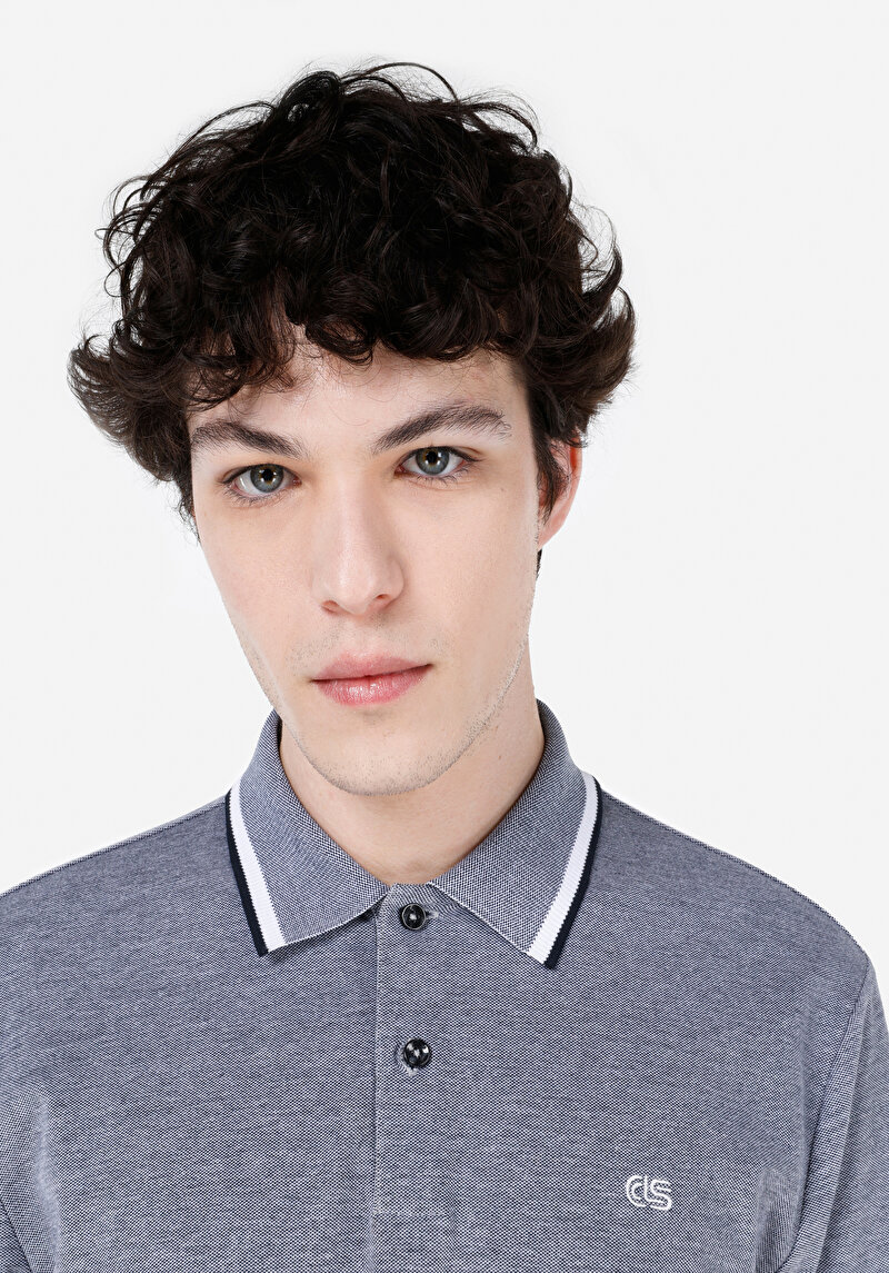 Показати інформацію про Поло З Коротким Рукавом Чоловіче Синє  Cl1067727