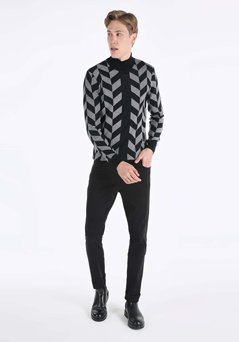 Показати інформацію про Светр Чоловічий Чорний  Cl1061738