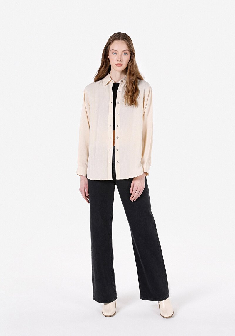 Зображення Сорочка З Довгим Рукавом Жіноча Бежева Cl1072498