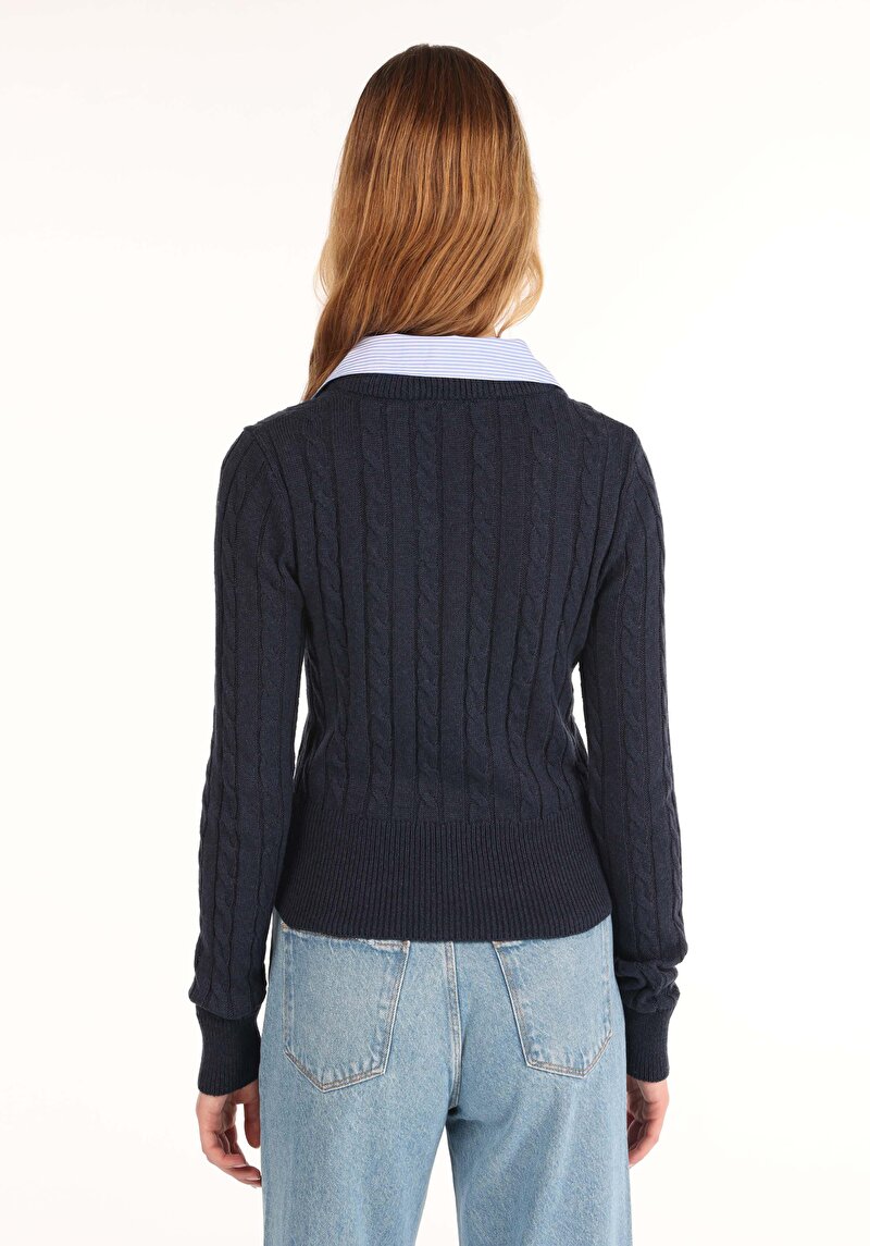 Показати інформацію про Светр Жіночий Синій  Cl1065253