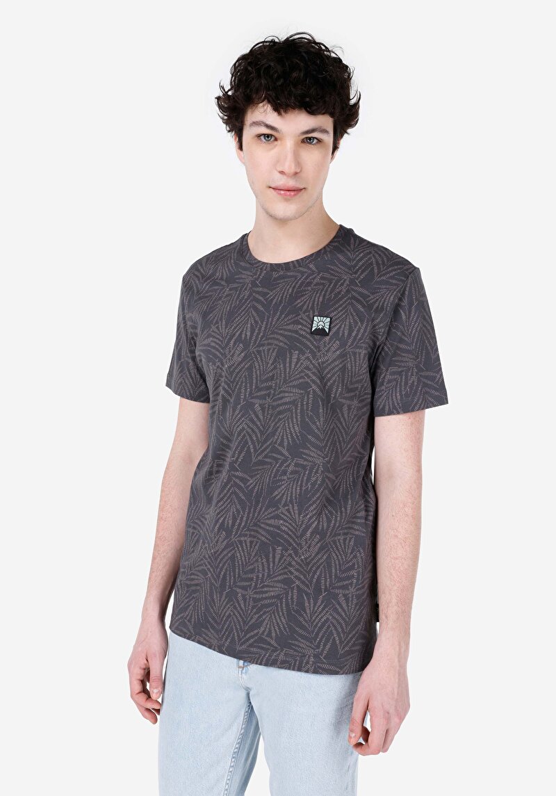 Зображення Футболка З Коротким Рукавом Чоловіча Сіра  Cl1067812