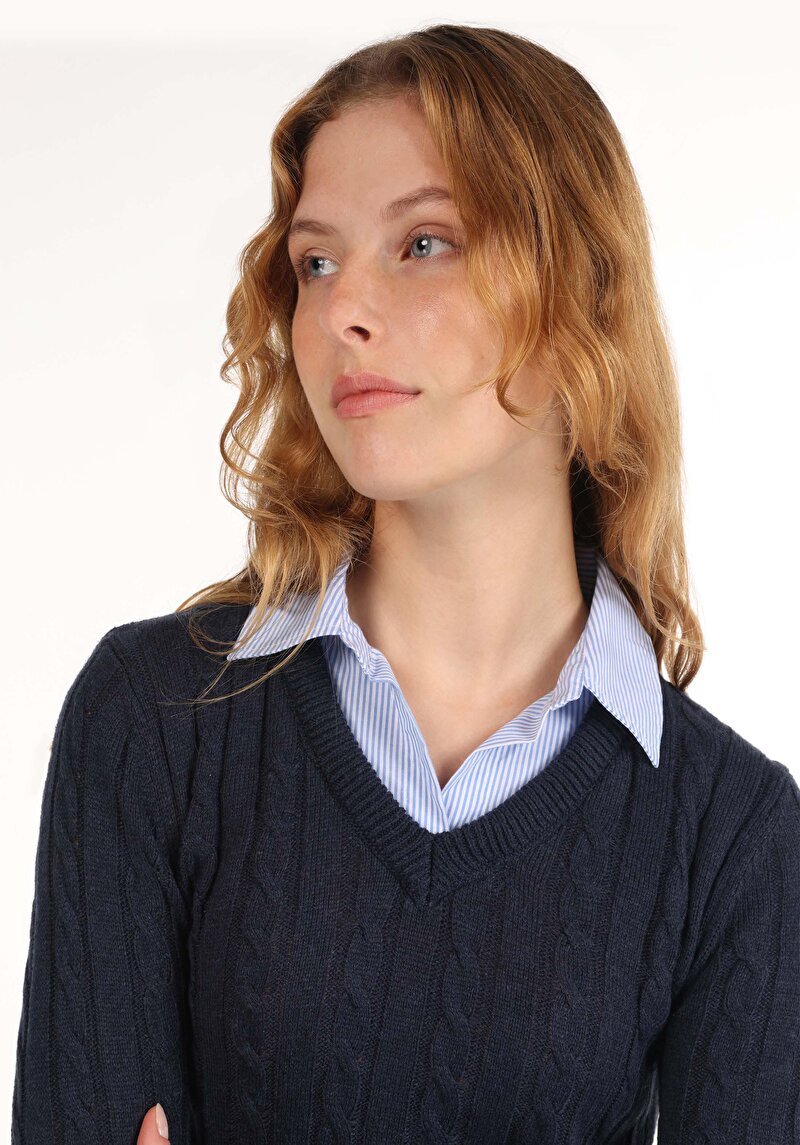 Показати інформацію про Светр Жіночий Синій  Cl1065253