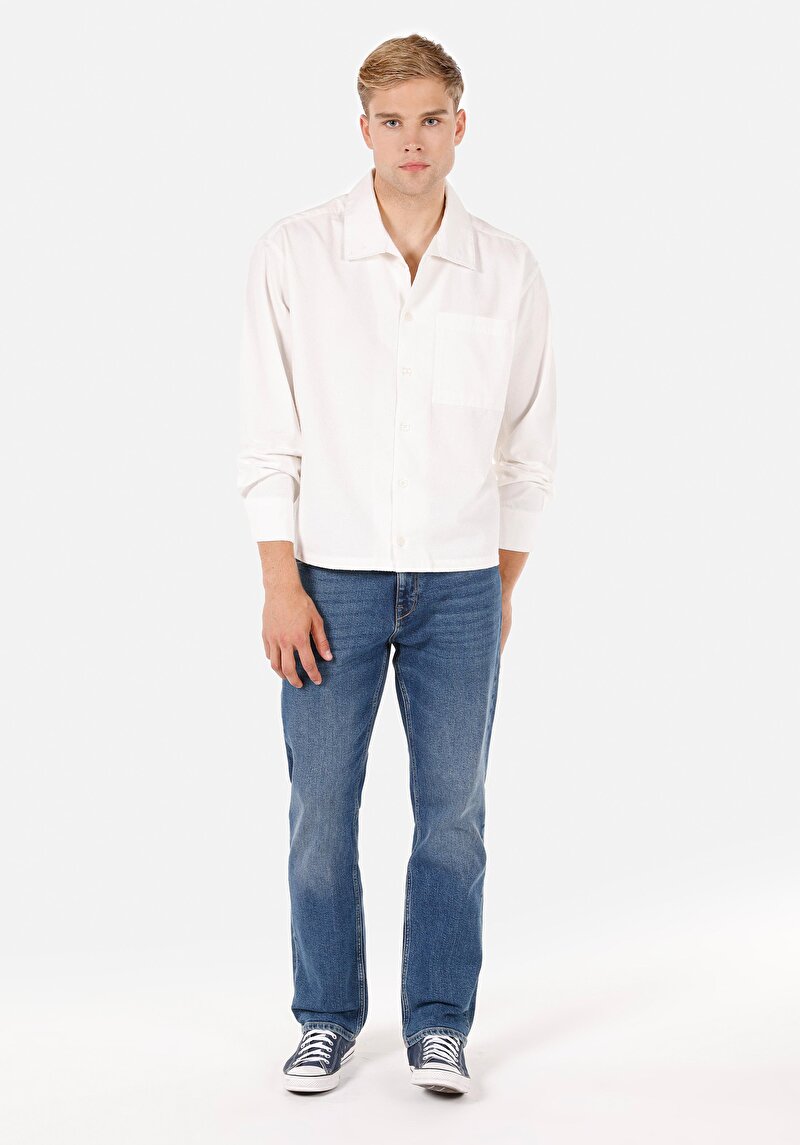 Показати інформацію про Сорочка З Довгим Рукавом Чоловіча Біла  Cl1070533