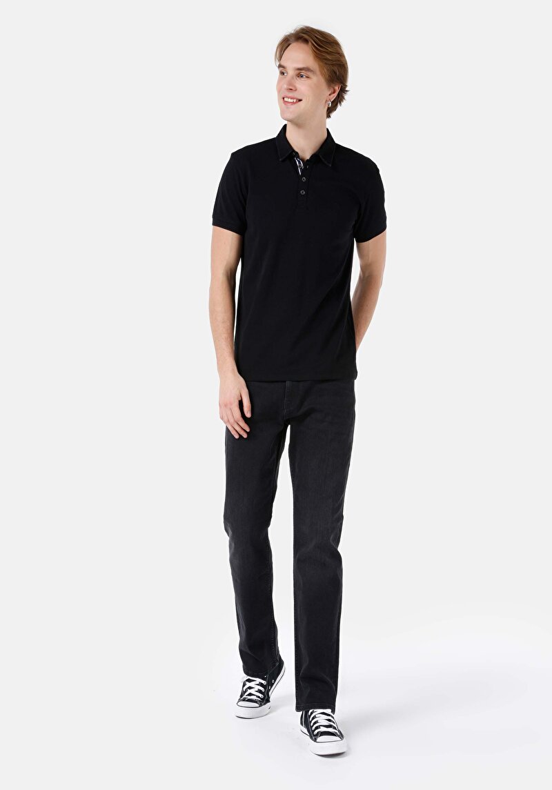 Показати інформацію про 045 David Джинси Чоловічі Чорні Класичного Крою Cl1068666