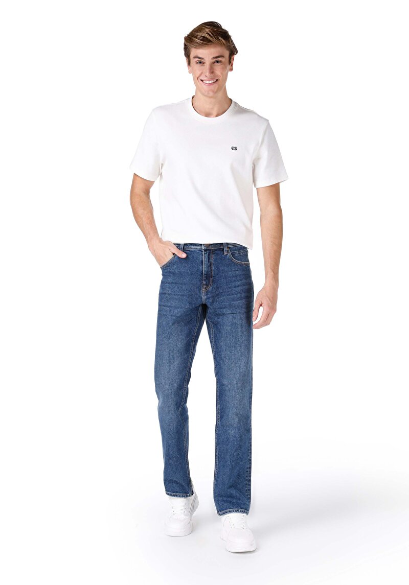 Зображення 045 David Джинси Чоловічі Блакитні Класичного Крою Cl1068667