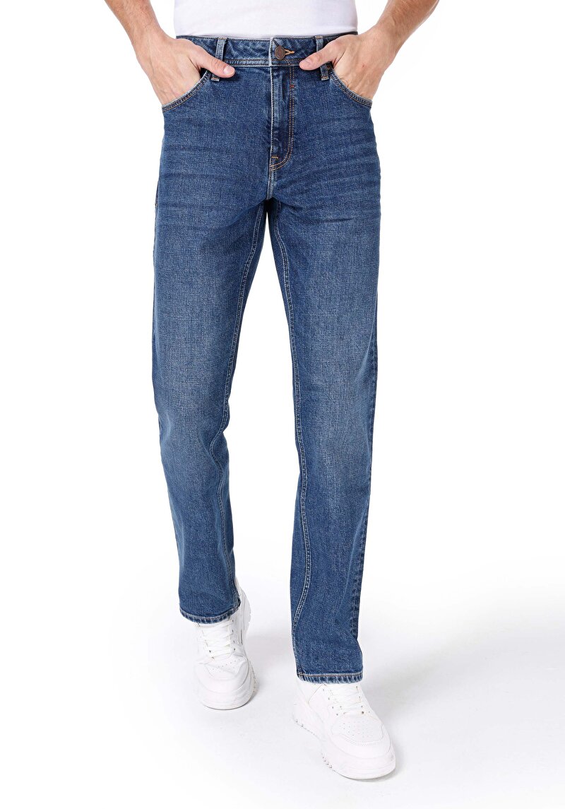 Показати інформацію про 045 David Джинси Чоловічі Блакитні Класичного Крою Cl1068667