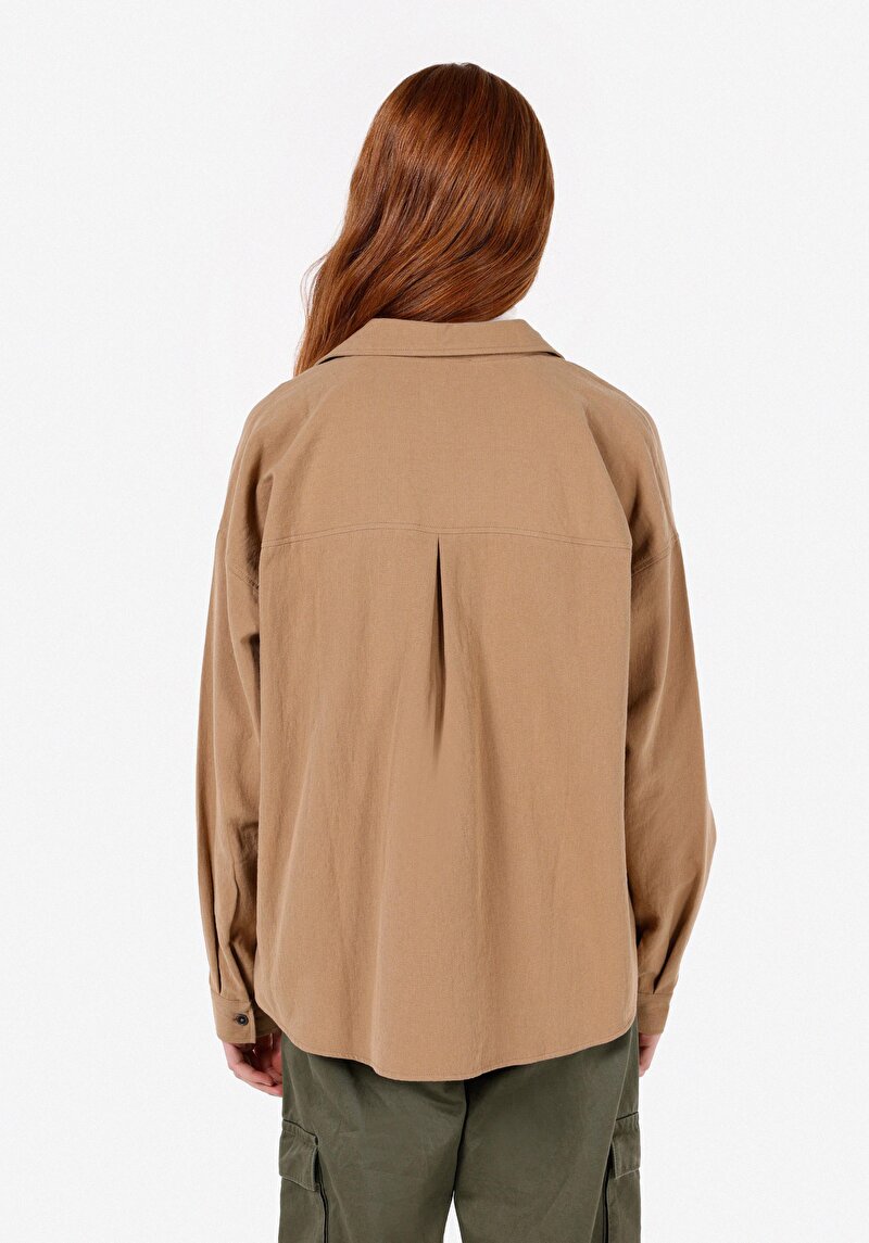 Зображення Сорочка З Довгим Рукавом Жіноча Коричнева Cl1071164