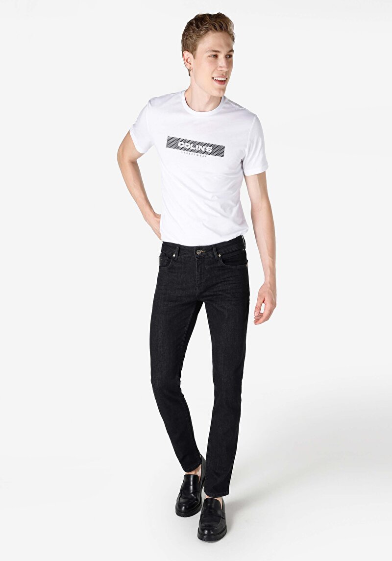 Зображення 044 Karl Джинси Чоловічі Блакитні Прямого Крою Cl1065261