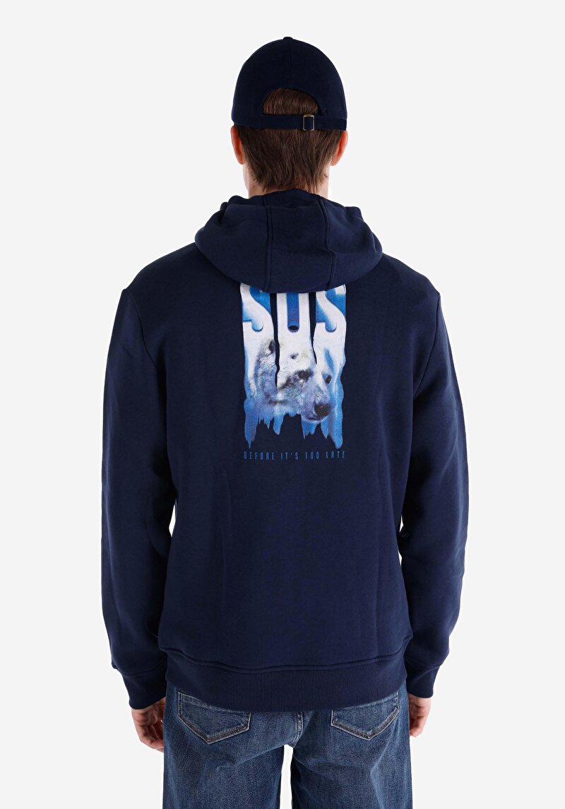 Показати інформацію про Толстовка Чоловіча Синя  Cl1066558