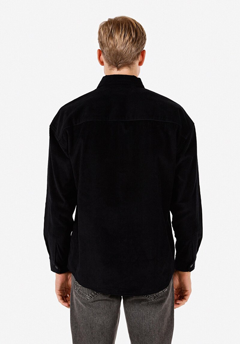 Показати інформацію про Сорочка З Довгим Рукавом Чоловіча Чорна  Cl1071444