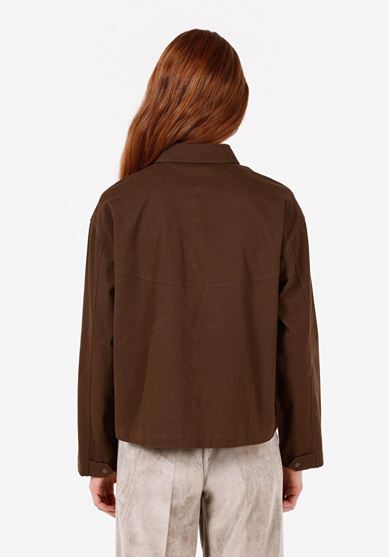 Зображення Сорочка З Довгим Рукавом Жіноча Коричнева Cl1071165