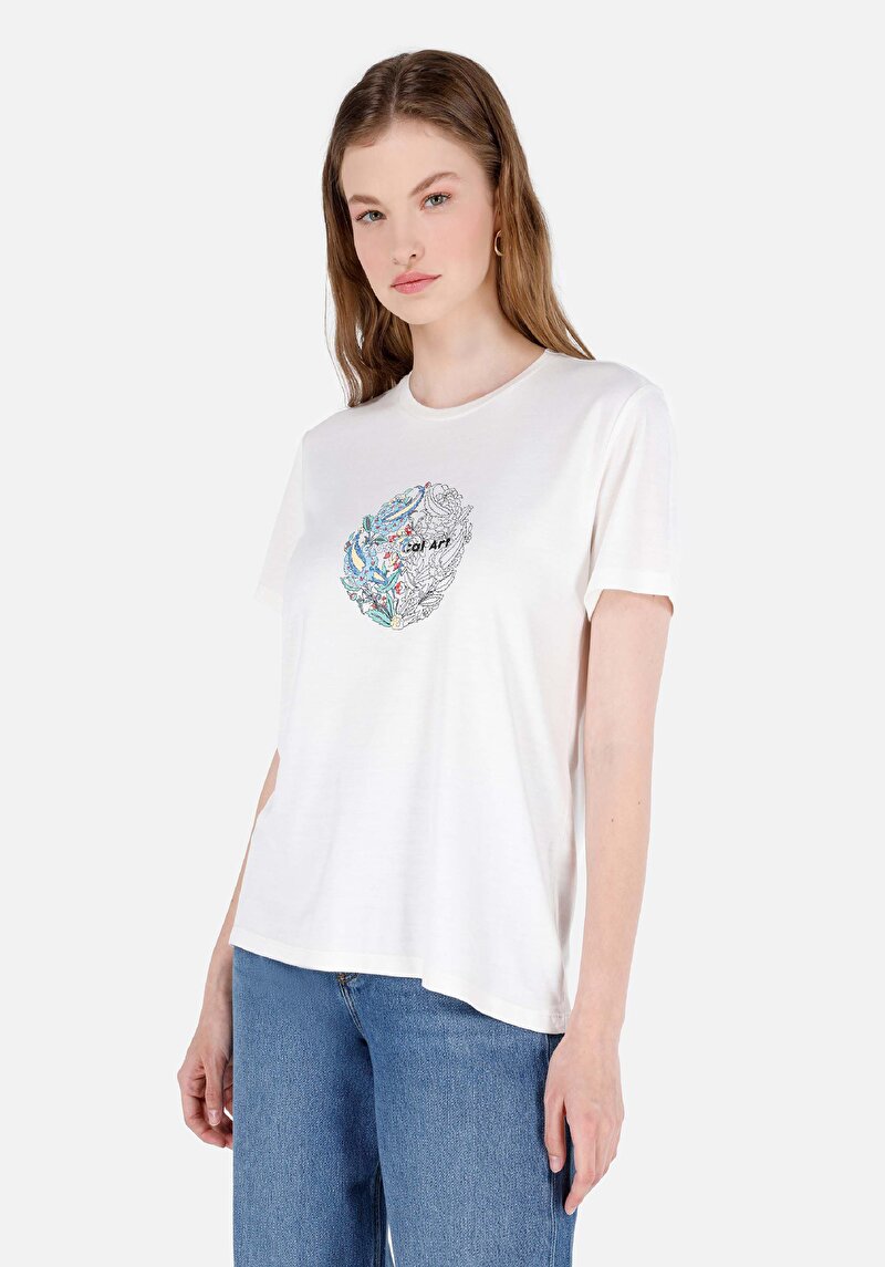 Зображення Футболка З Коротким Рукавом Жіноча Біла  Cl1066582