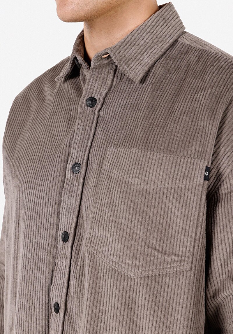 Показати інформацію про Сорочка З Довгим Рукавом Чоловіча Сіра  Cl1071444