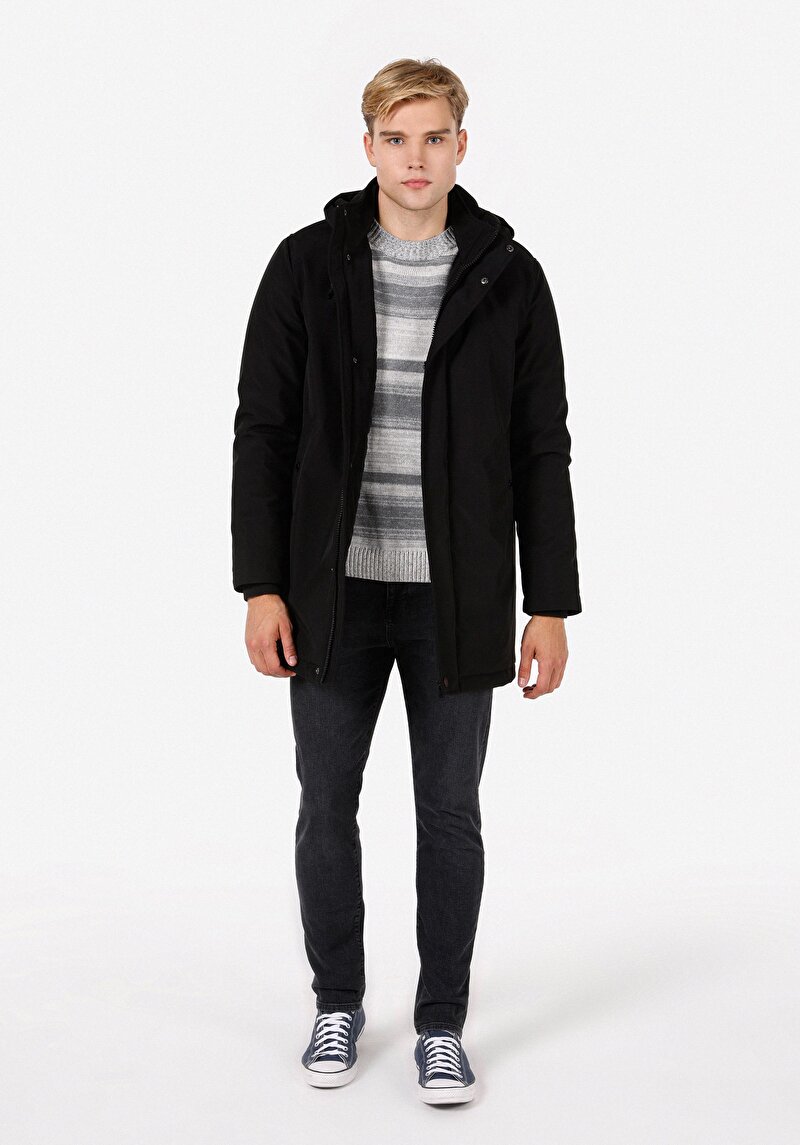 Показати інформацію про Пальто Чоловіче Чорне  Cl1070644