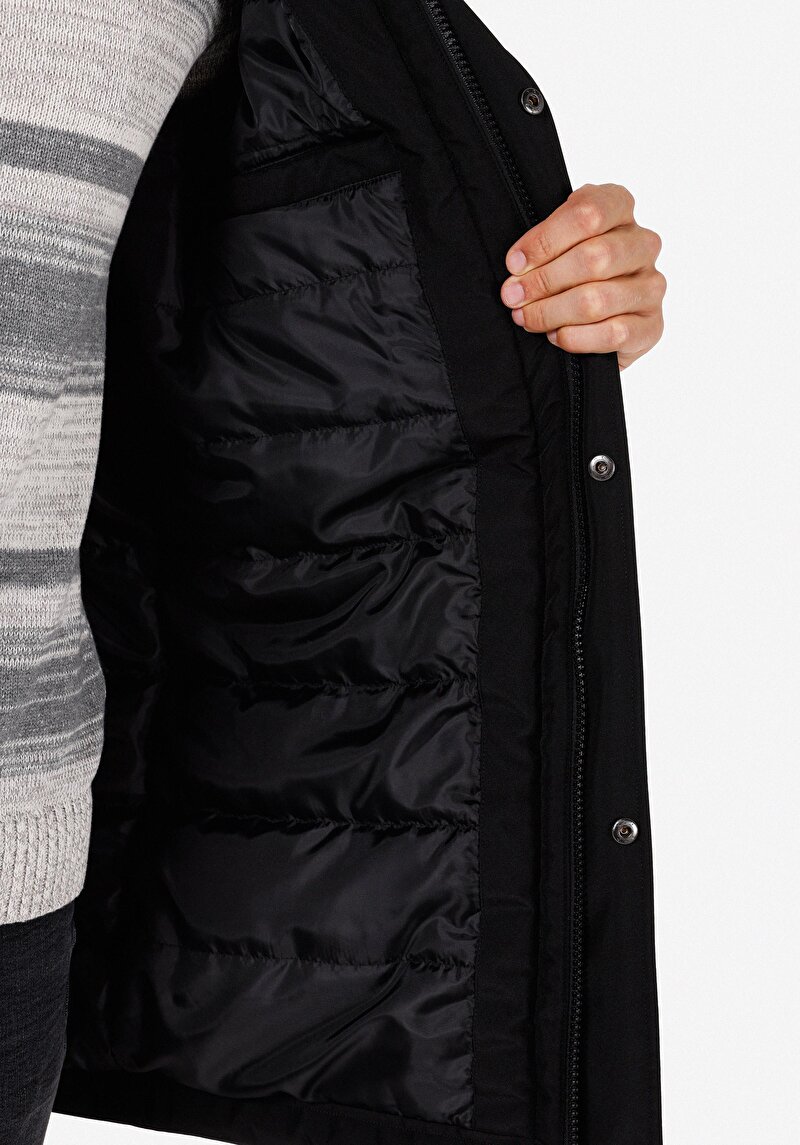 Показати інформацію про Пальто Чоловіче Чорне  Cl1070644