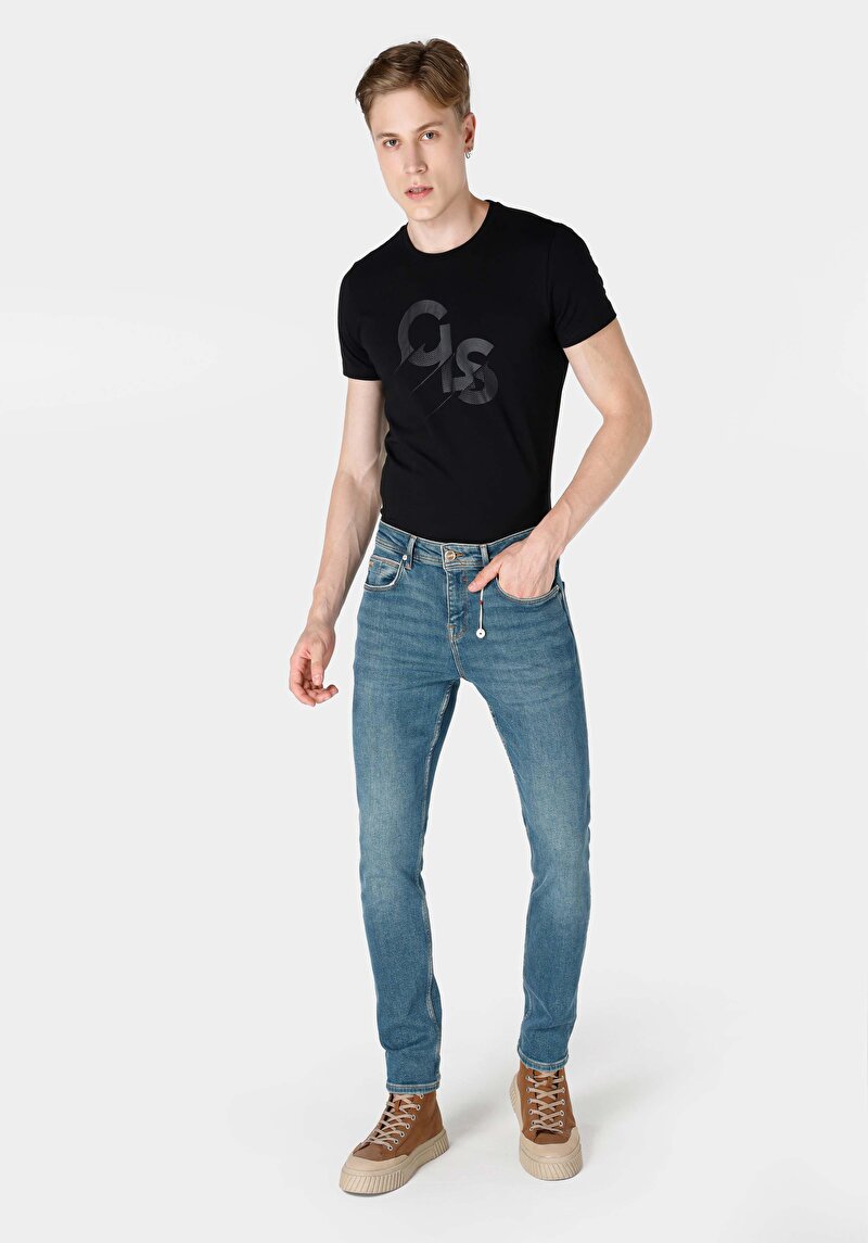 Зображення 044 Karl Джинси Чоловічі Зелені Прямого Крою Cl1065273