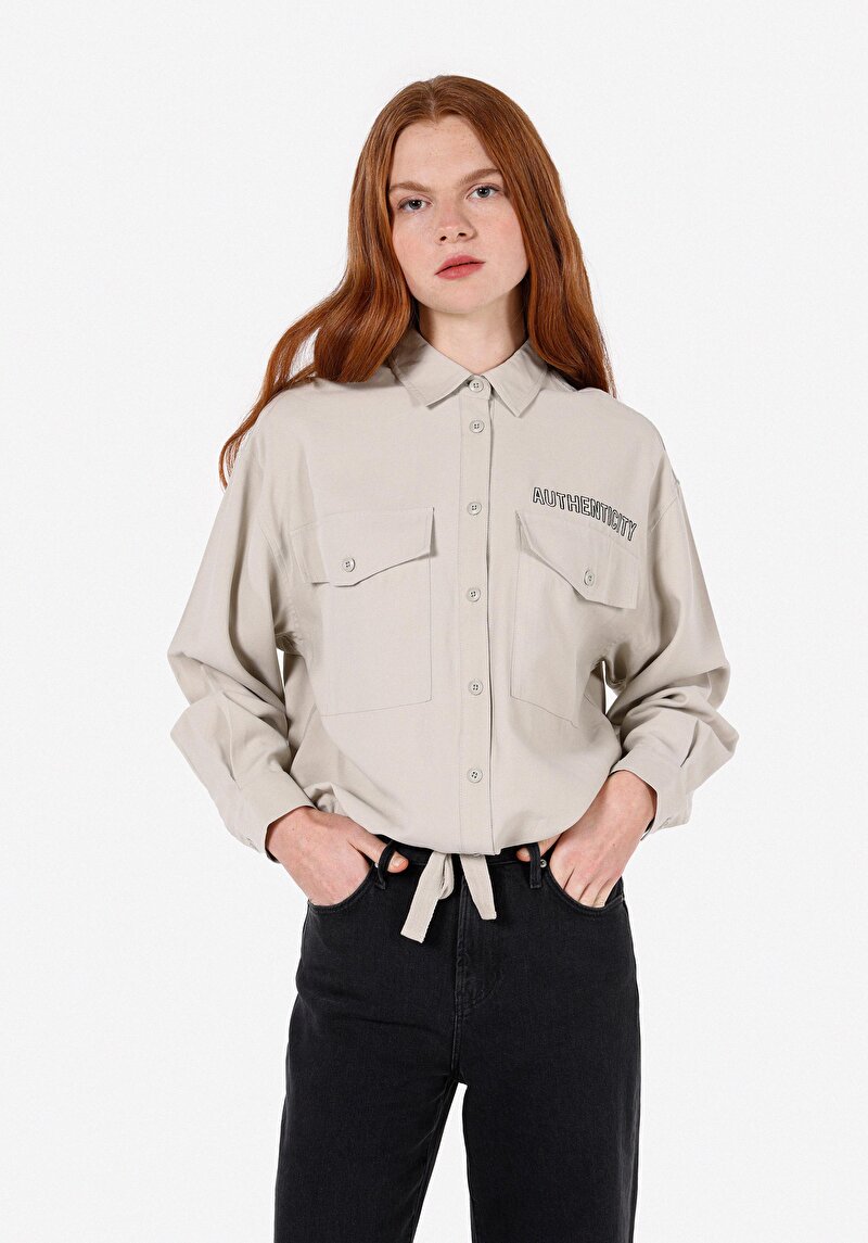 Зображення Сорочка З Довгим Рукавом Жіноча Зелена  Cl1071170