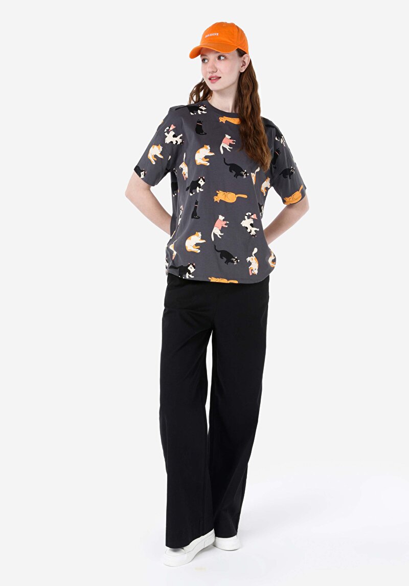 Показати інформацію про Футболка З Коротким Рукавом Жіноча Сіра  Cl1067933