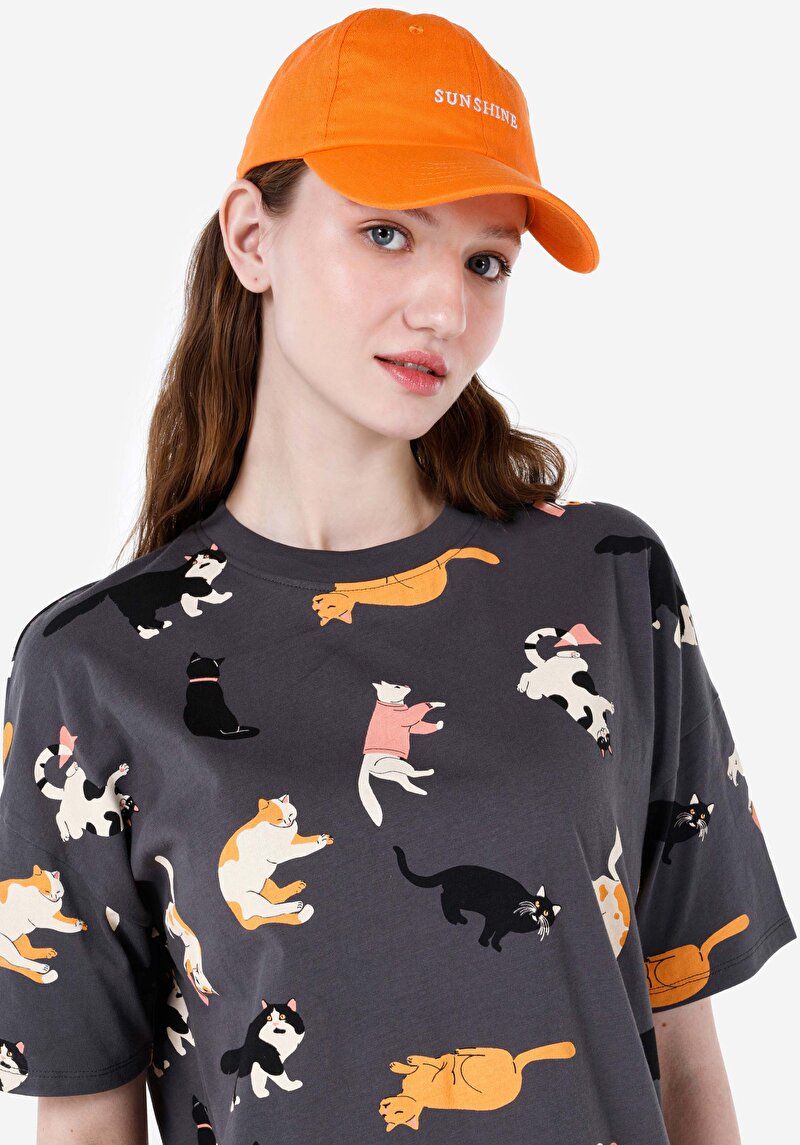 Показати інформацію про Футболка З Коротким Рукавом Жіноча Сіра  Cl1067933