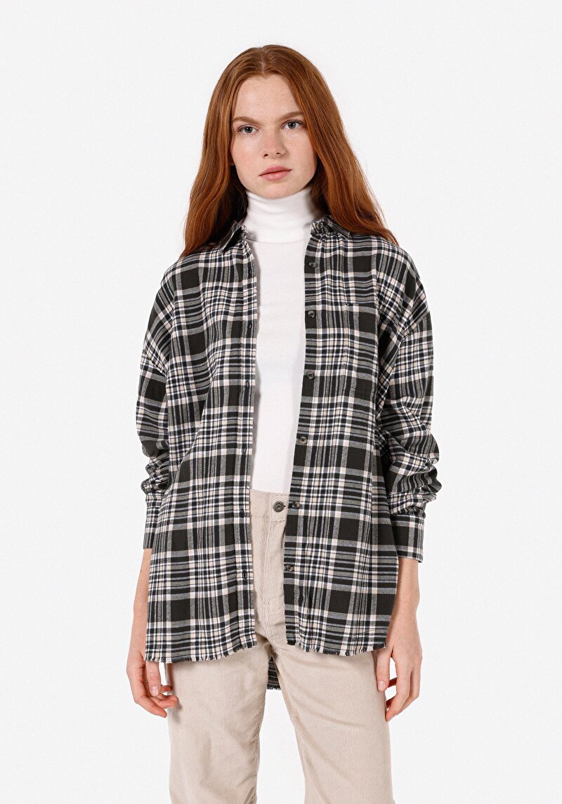 Зображення Сорочка З Довгим Рукавом Жіноча Сіра Cl1071172