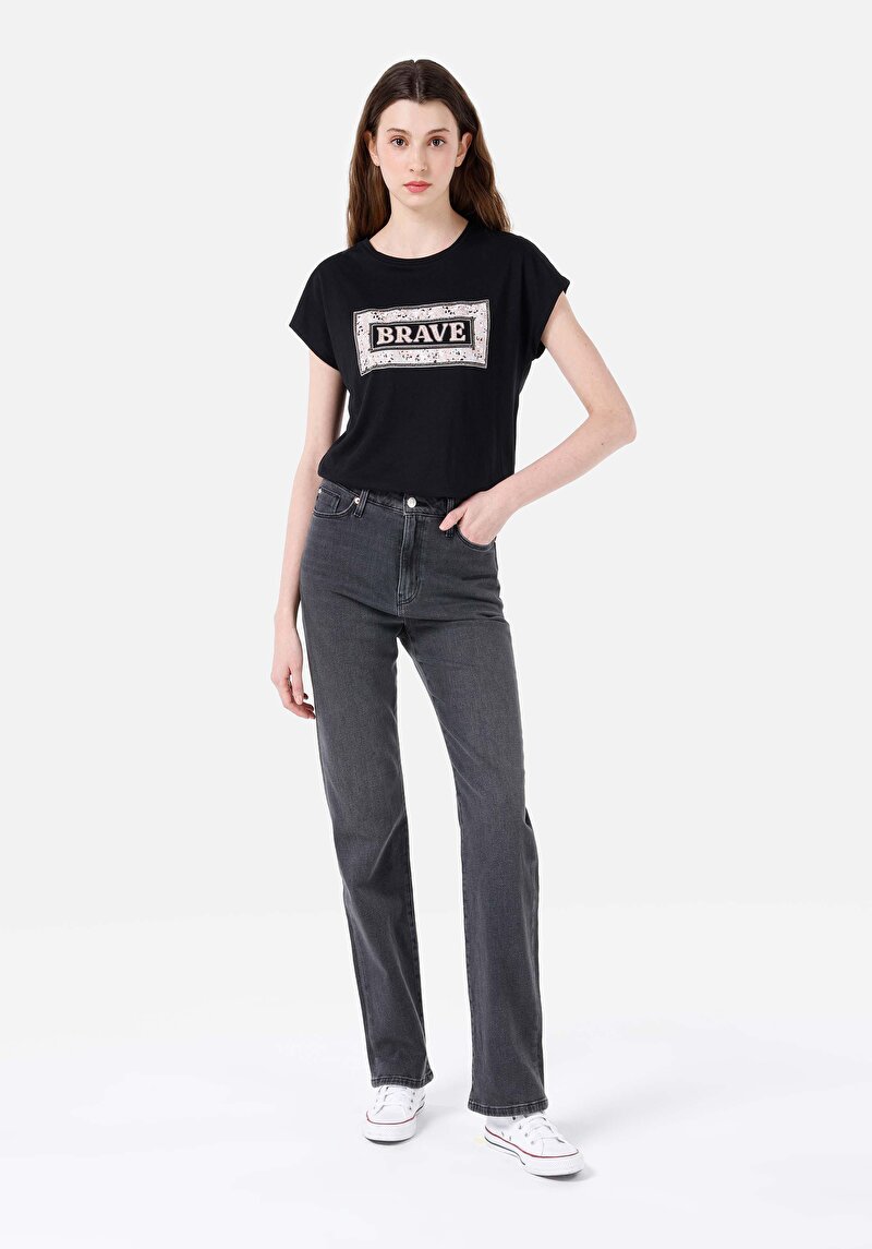 Зображення 792 Mila Джинси Жіночі Чорні Класичного Крою Cl1068686