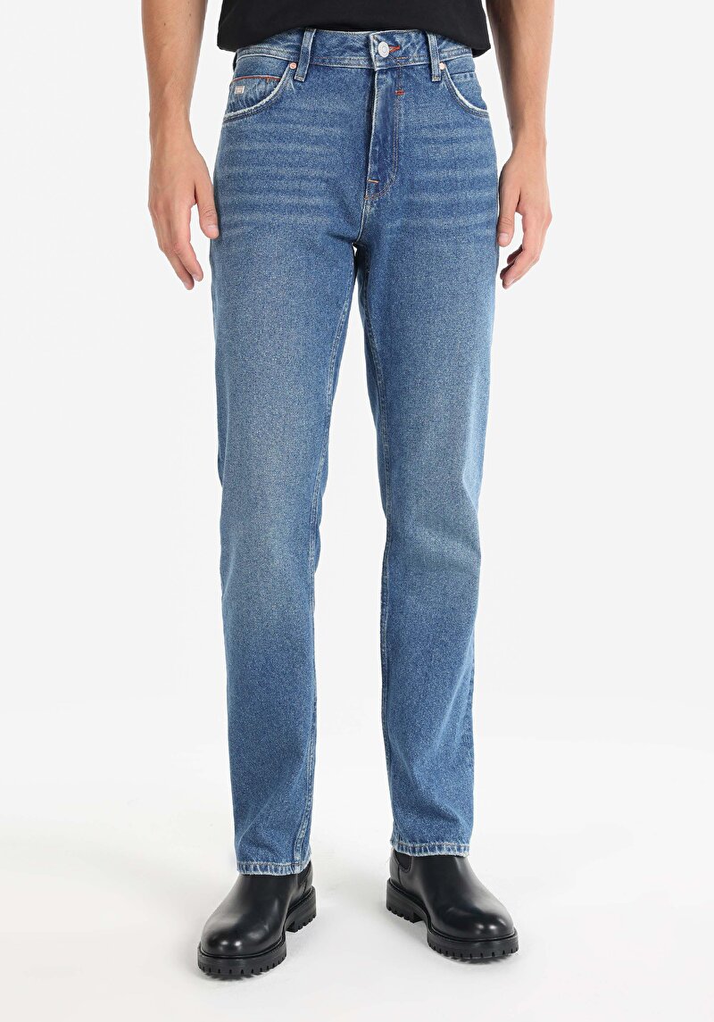 Зображення 045 David Джинси Чоловічі Блакитні Класичного Крою Cl1065279