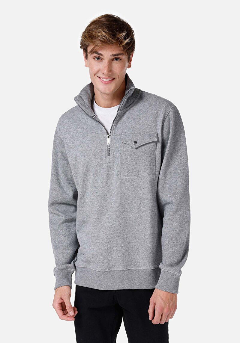 Зображення Футболка З Довгим Рукавом Чоловіча Сіра  Cl1066734