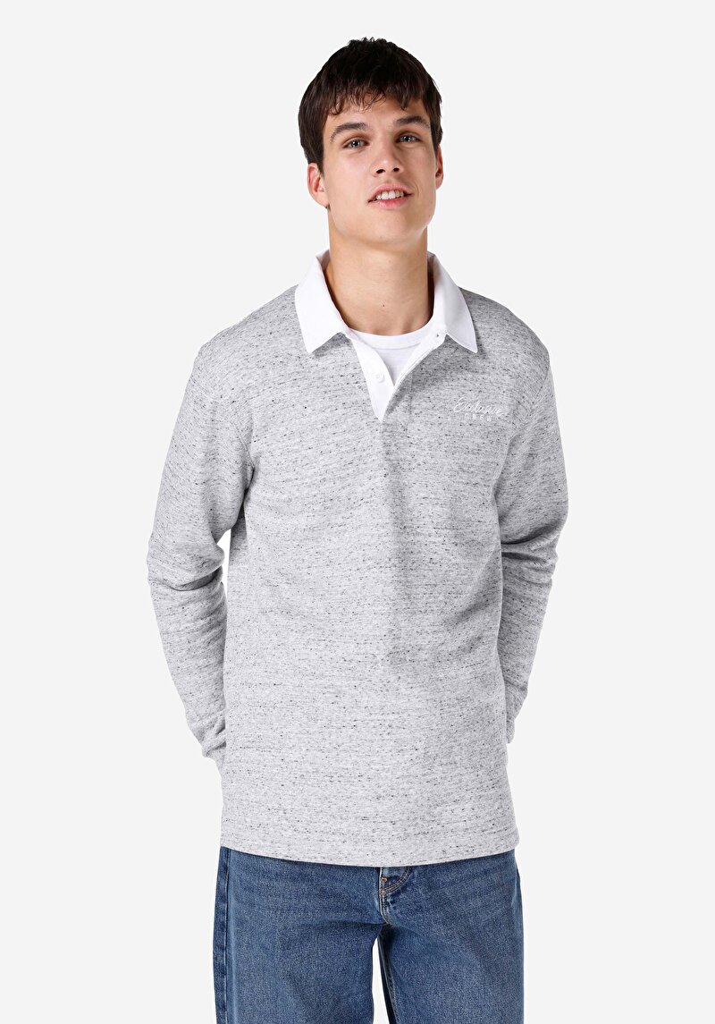 Зображення Футболка З Довгим Рукавом Чоловіча Сіра  Cl1066735