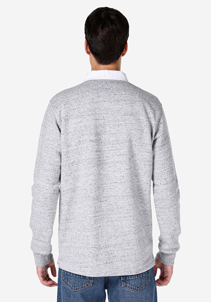 Показати інформацію про Футболка З Довгим Рукавом Чоловіча Сіра  Cl1066735