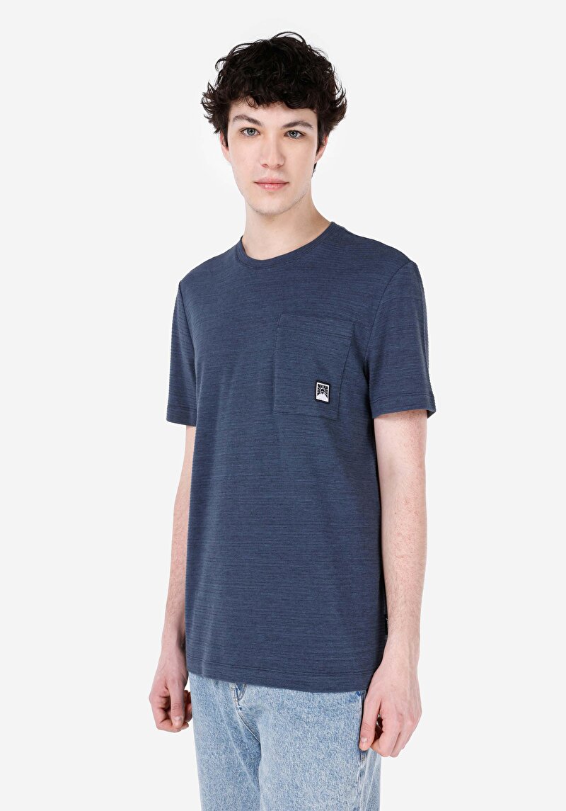 Зображення Футболка З Коротким Рукавом Чоловіча Блакитна  Cl1066740