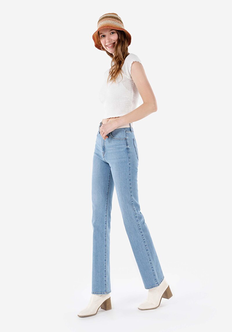 Показати інформацію про 792 Mila Джинси Жіночі Зелені Класичного Крою Cl1068696