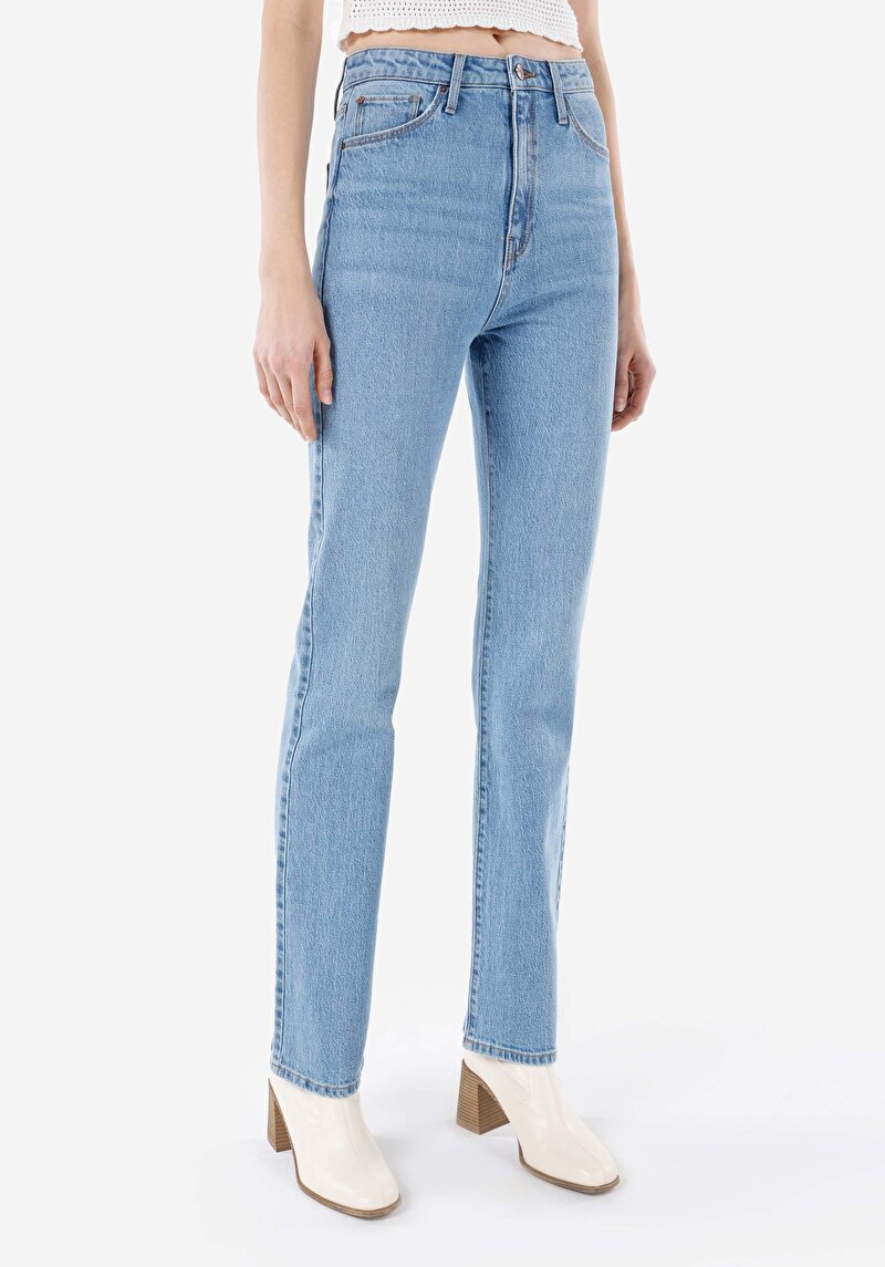 Показати інформацію про 792 Mila Джинси Жіночі Зелені Класичного Крою Cl1068696