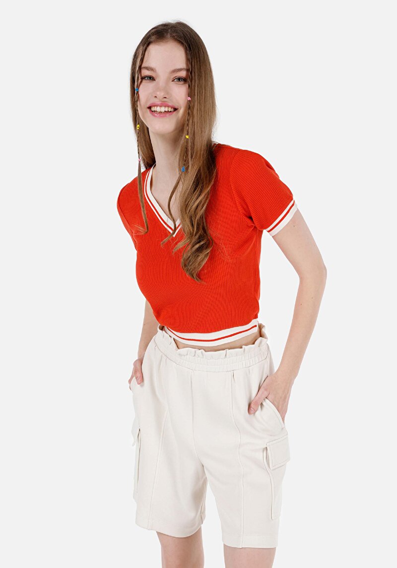 Зображення Футболка З Коротким Рукавом Жіноча Червона  Cl1068002