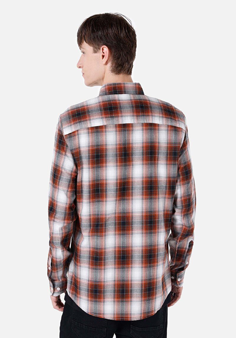 Зображення Сорочка З Довгим Рукавом Чоловіча Помаранчева Cl1066767