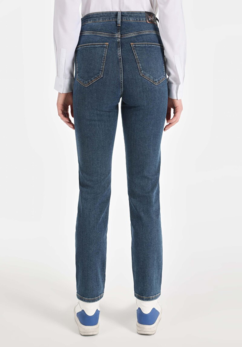 Зображення 703 Carla Джинси Жіночі Блакитні Вузького Крою Cl1065299