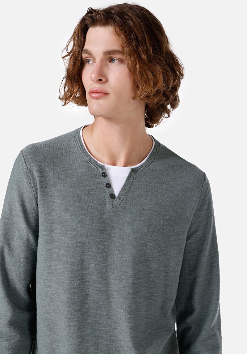 Показати інформацію про Светр Чоловічий Зелений  Cl1066806