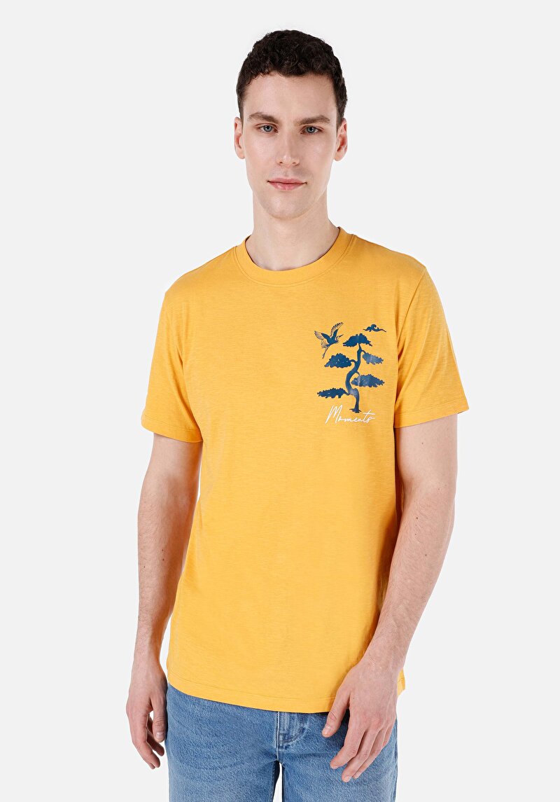 Зображення Футболка З Коротким Рукавом Чоловіча Жовта  Cl1068073