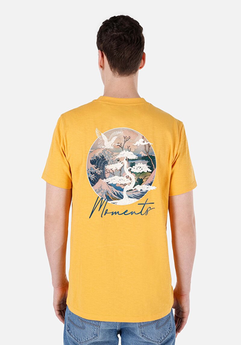 Показати інформацію про Футболка З Коротким Рукавом Чоловіча Жовта  Cl1068073