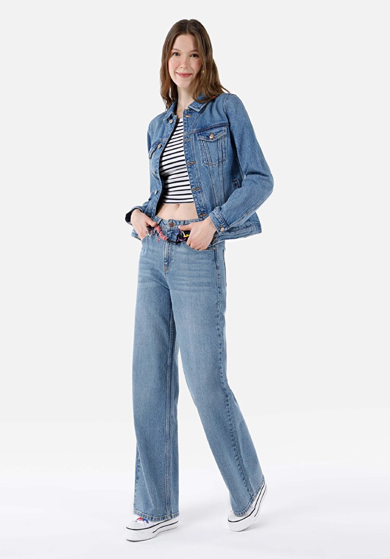 Зображення 970 Berry Джинси Жіночі Блакитні Класичного Крою Cl1068701