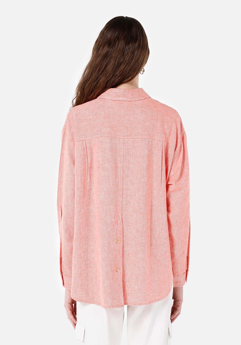 Зображення Сорочка З Довгим Рукавом Жіноча Помаранчева Cl1068075