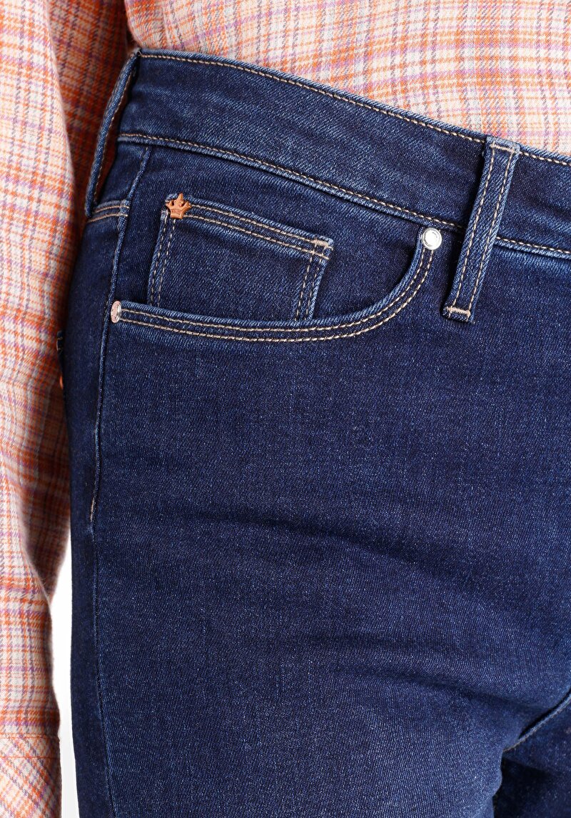 Показати інформацію про 703 Carla Джинси Жіночі Блакитні Вузького Крою Cl1065304