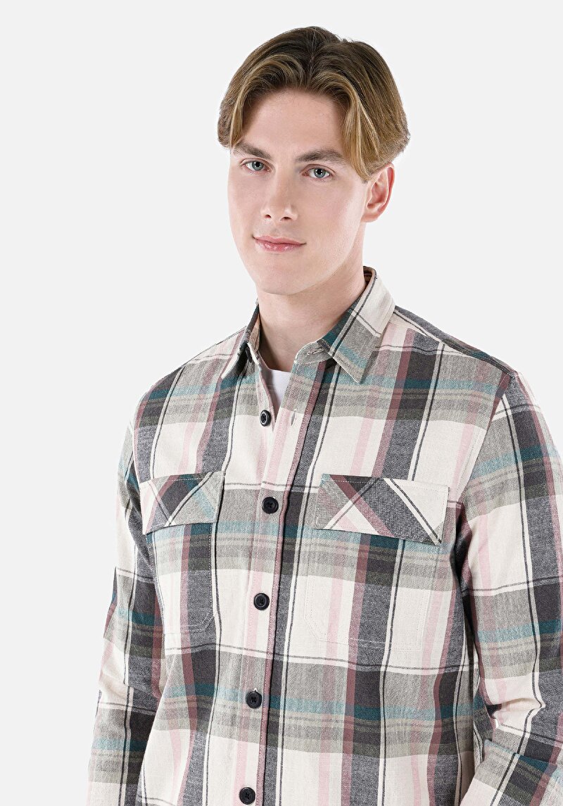 Показати інформацію про Сорочка З Довгим Рукавом Чоловіча Рожева  Cl1066841